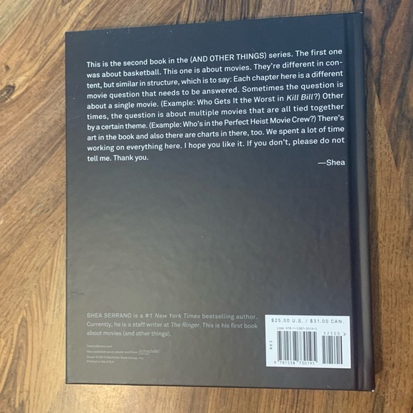 Non-Fiction Book: Movies (And Other Things) by Shea Serrano - Picture 2 of 4